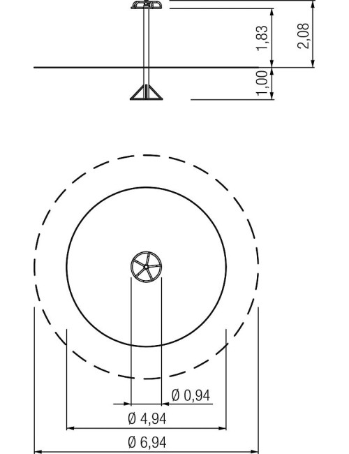 Sūpynė-karuselė Kerberas Ø 0,95 m
