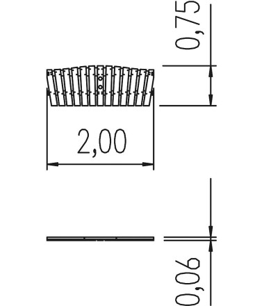 Tvoros segmentas 200 cm