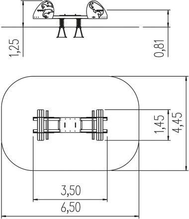 Spyruoklinis įrenginys Flipper banginis