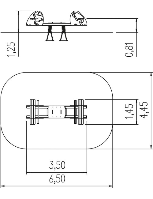 Spyruoklinis įrenginys Flipper banginis