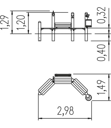 Vaikiškas suoliukas Eibini