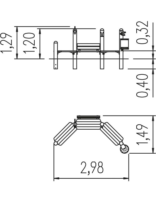 Vaikiškas suoliukas Eibini