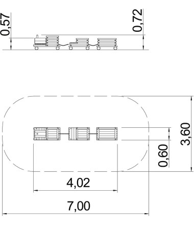 Žaidimų traukinys 3 vagonai