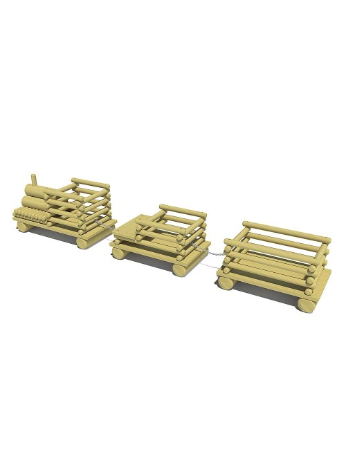 Žaidimų traukinys 3 vagonai