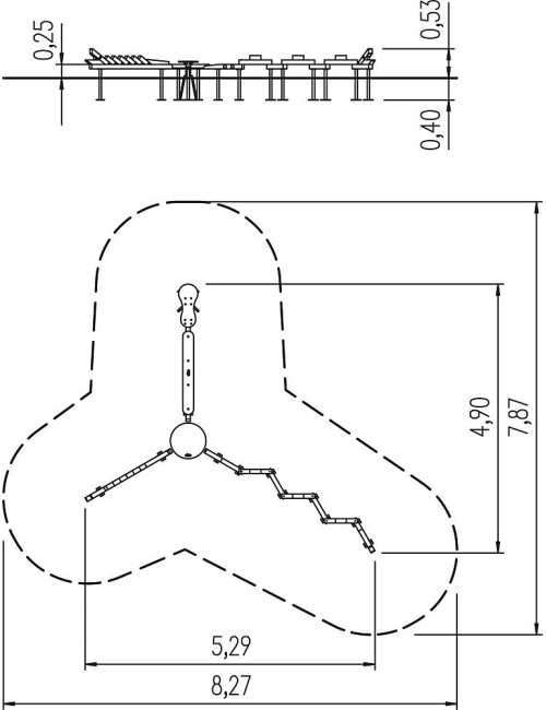 Balansavimo takelis Terracombi midi