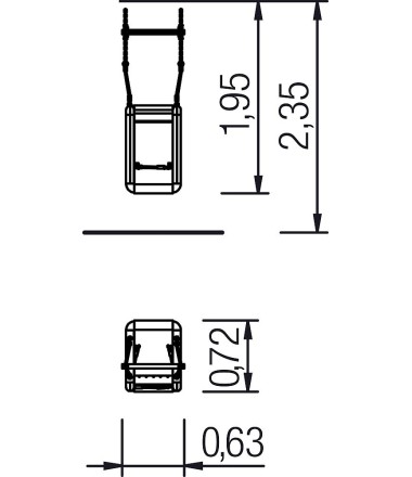 Sūpynių sėdynė Midi