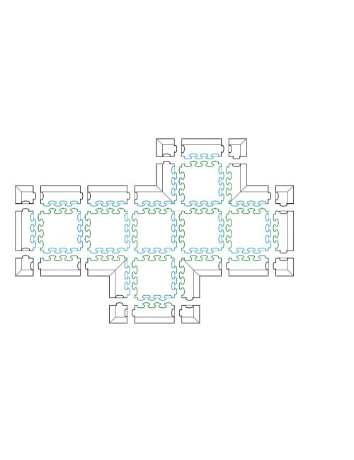 Lenktynių trasa - 3D dėlionės rinkinys 2