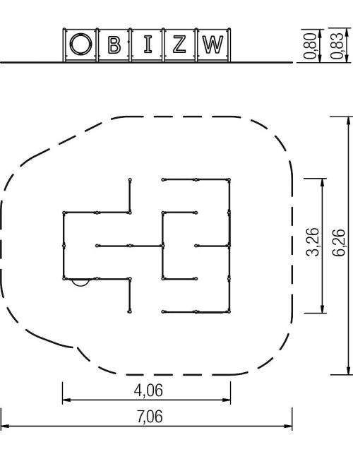 Lauko labirintų konstrukcija Fiorello