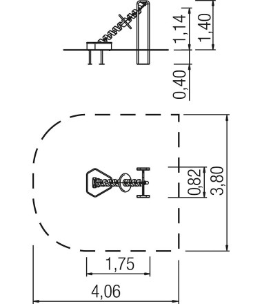 Vandens spiralė su baseinu