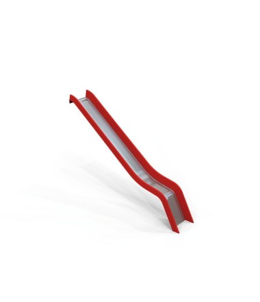 Nerūdijančio plieno čiuožykla - raudona - PH 145 cm
