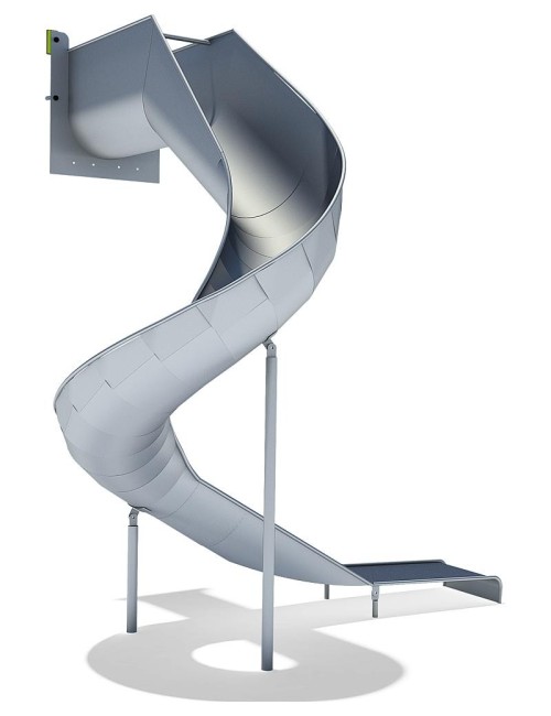Žaidimų aikštelių čiuožykla - Spiralė 270 laipsnių, PH 295 cm