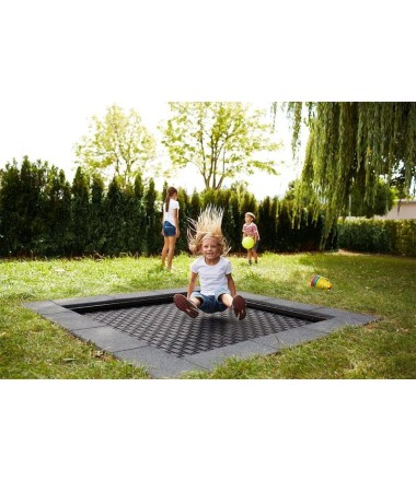 Įleidžiamas batutas „Kids Tramp Playground“ 1,50x1,50 m.