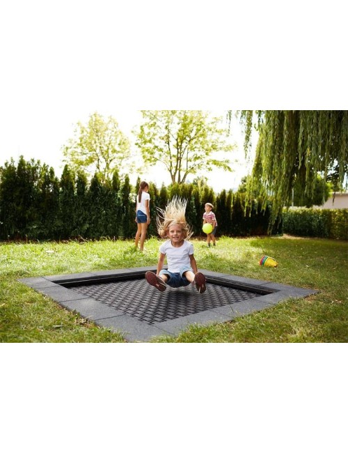 Įleidžiamas batutas „Kids Tramp Playground“ 1,50x1,50 m.