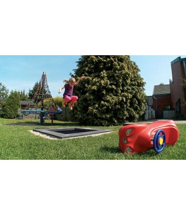 Įleidžiamas batutas „Kids Tramp Playground“ 1,50x1,50 m.