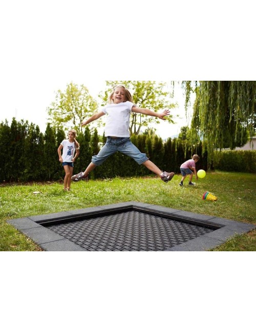 Įleidžiamas batutas „Kids Tramp Playground“ 1,50x1,50 m.