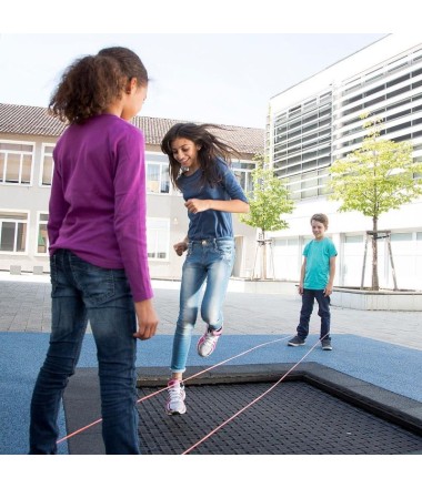 Įleidžiamas batutas „Kids Tramp Playground“ 1,50x1,50 m.