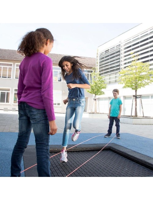 Įleidžiamas batutas „Kids Tramp Playground“ 1,50x1,50 m.