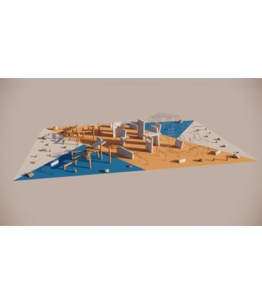 Parkūro aikštelė Park XL, 600 m²