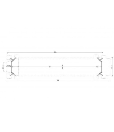 Nusileidimo lynas su pradžios atrama - ilgis 20 m.