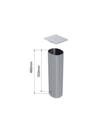 100 mm x 120 mm žemės kištukai elipsės formos teniso stulpams.