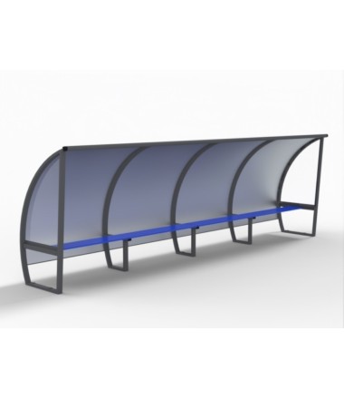 Didelis žaidėjų suolelis - Policarbonated / 10 vietų