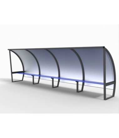 Didelis žaidėjų suolelis - Policarbonated / 10 vietų