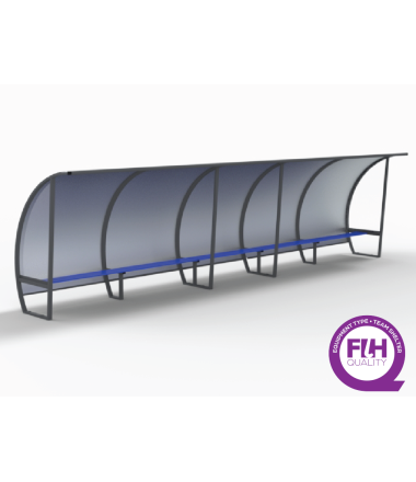 Komandos suolelis, aukštis 2 m, ilgis 7,5 m, skirta 15 asmenų.