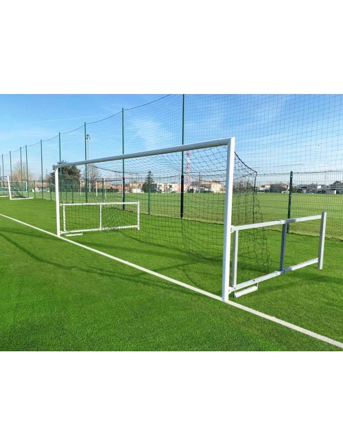 Plieniniai standartiniai sulankstomi futbolo vartai - 5x2m.