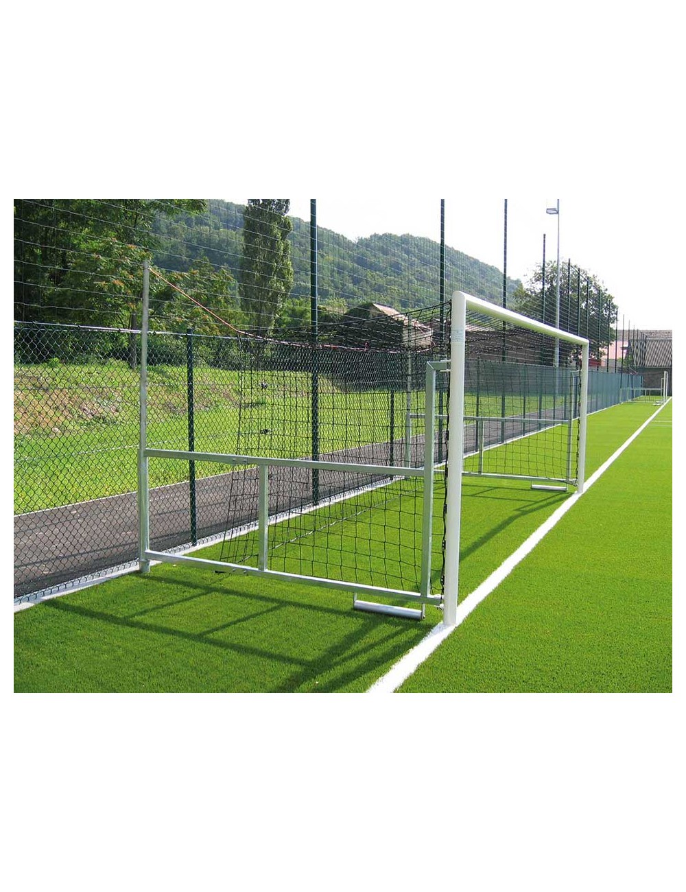 Aukštos kokybės sulankstomi futbolo vartai - 5x2m.