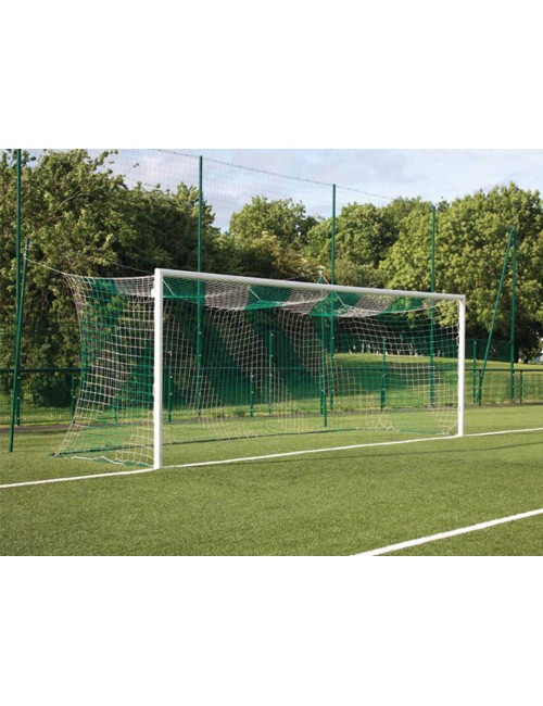 Aliumininiai futbolo vartai su tvirtinimo kojelėmis 7,32 m x 2,44 m