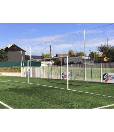 Aliumininis futbolo vartų rėmas su elipsės formos rėmu.