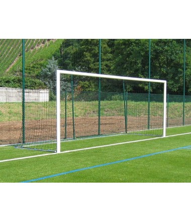 Aliumininis futbolo vartų rėmas su elipsės formos rėmu.