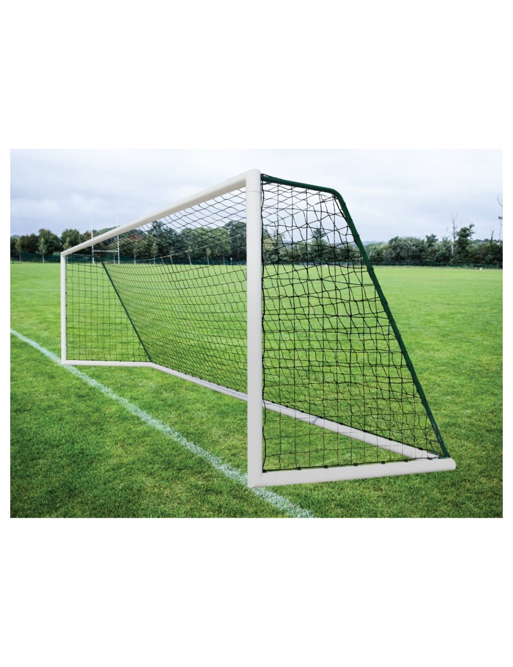 Laisvai pastatomi aliumininio futbolo vartai 7,32 m x 2,44 m
