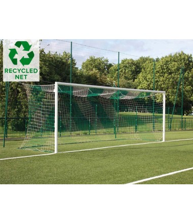 Futbolo vartų perdirbti tinklai, 120 mm viengubas audinys. 7,32 m x 2,44 m.