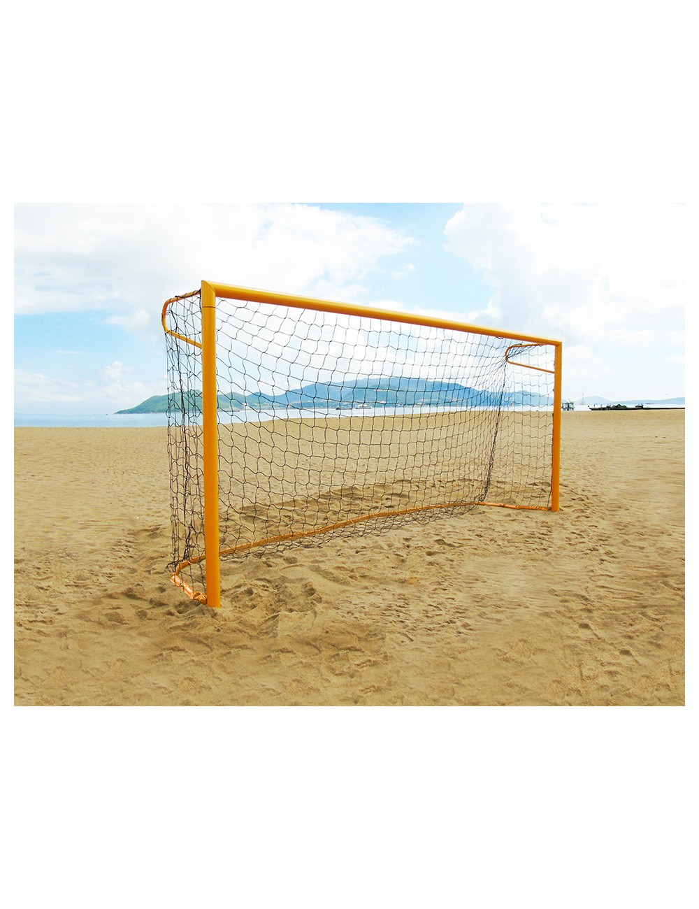 Paplūdimio futbolo tinklas, 120 mm viengubas audinys, be mazgų.