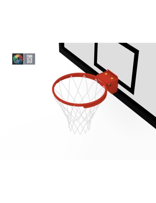 FIBA sertifikuotas 3x3 krepšinio stovas, aukštis 1,65 m.