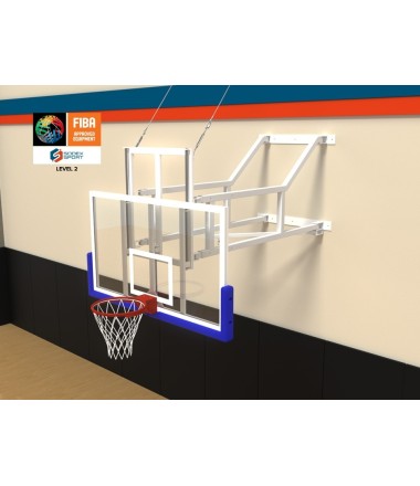 Sieninis sulankstomas krepšinio stovas 5x5 - FIBA sertifikuotas 2 lygio