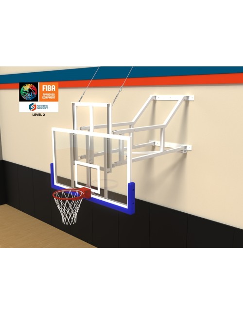 Sieninis sulankstomas krepšinio stovas 5x5 - FIBA sertifikuotas 2 lygio