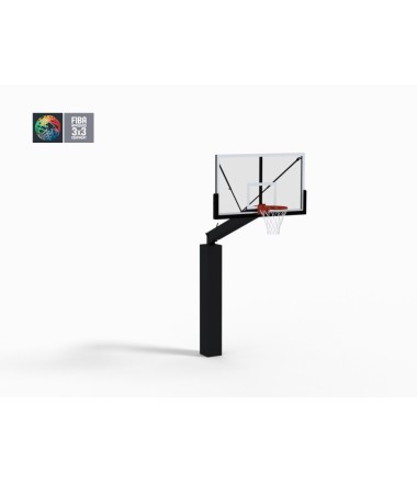 FIBA sertifikuotas 3x3 krepšinio stovas, aukštis 2,25 m.