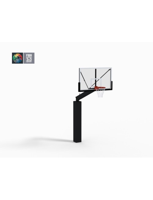 FIBA sertifikuotas 3x3 krepšinio stovas, aukštis 2,25 m.