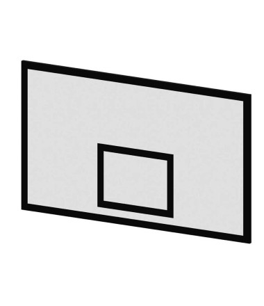 Stiklo pluošto krepšinio lentos atgalinė dalis 1,80x1,05 m. Storis 21 mm.