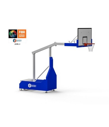 FIBA sertifikuotas 5x5 krepšinio stovas,  2 lygio | fiksuotas lanko aukštis