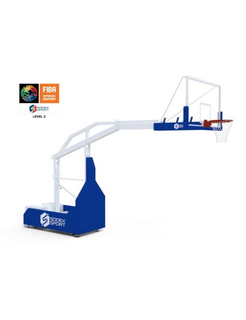 FIBA 5x5 krepšinio stovas, 2 lygio | Reguliuojama aukštis | Projekcija 3.25m