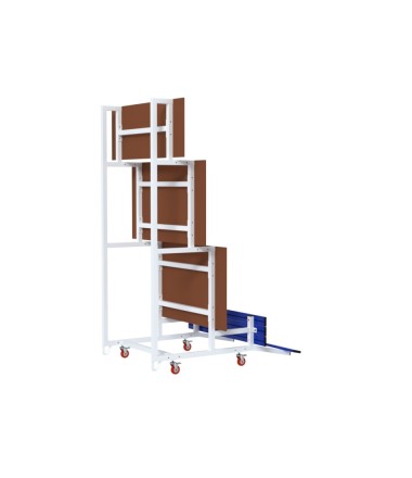 Mobiliai standartiniai tribūnai skirti laipteliai, 4 eilių.