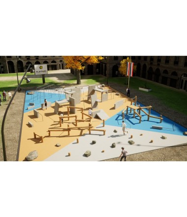 Parkūro aikštelė Park XL, 600 m²