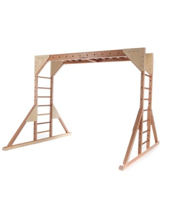 Medinė konstrukcija prietaisams pakabinti