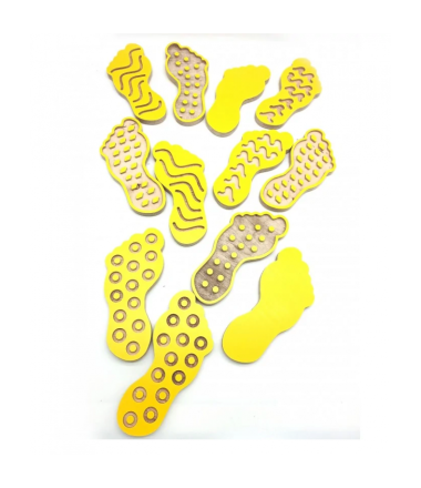 12 sensorinių pėdų