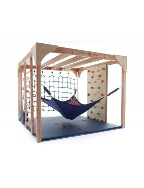 Batutas su 4 elastingomis įtempimo virvėmis 200x200cm