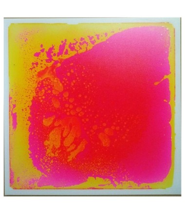 Skysčiu užpildytos interaktyvios grindų plytelės rožinės / geltonos spalvos 50/50 cm