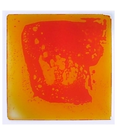 Skysčiu užpildytos grindų plytelės oranžinės / raudonos spalvos 50/50 cm